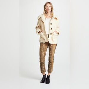 Free People So Soft Cozy Peacoat Ivory size L